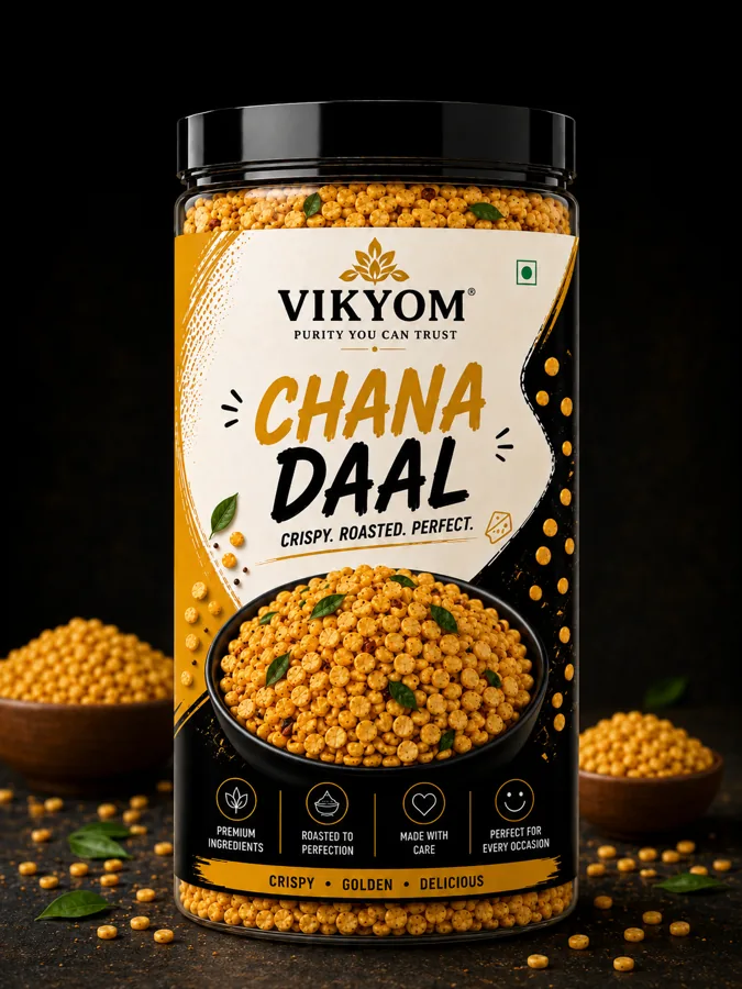 Chana Dal - 200g pack, Vikyom Industries