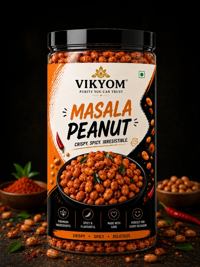 Masala Peanut - 200g pack, Vikyom Industries