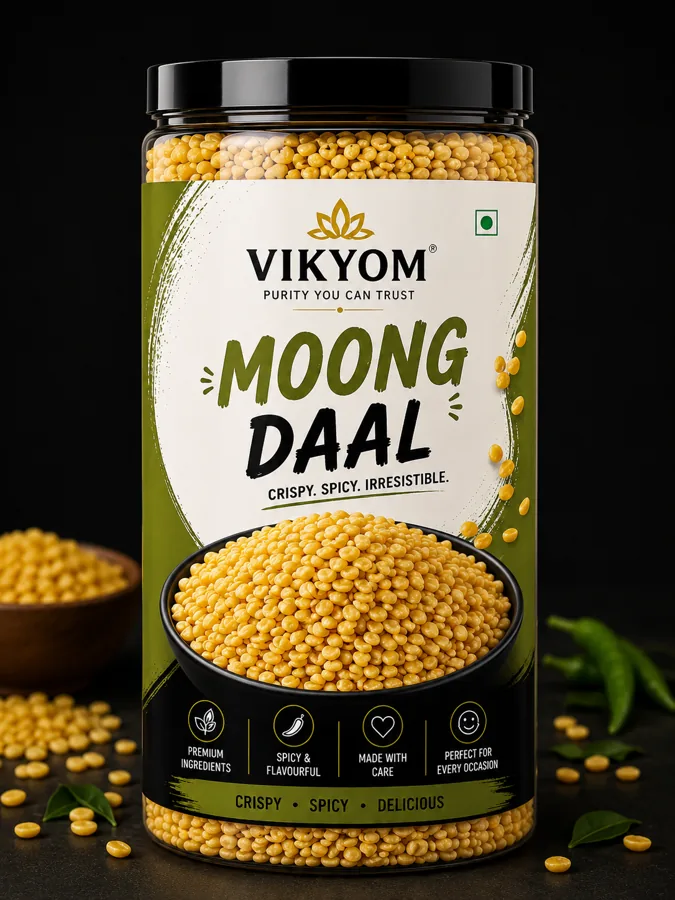 Moong Dal - 200g pack, Vikyom Industries
